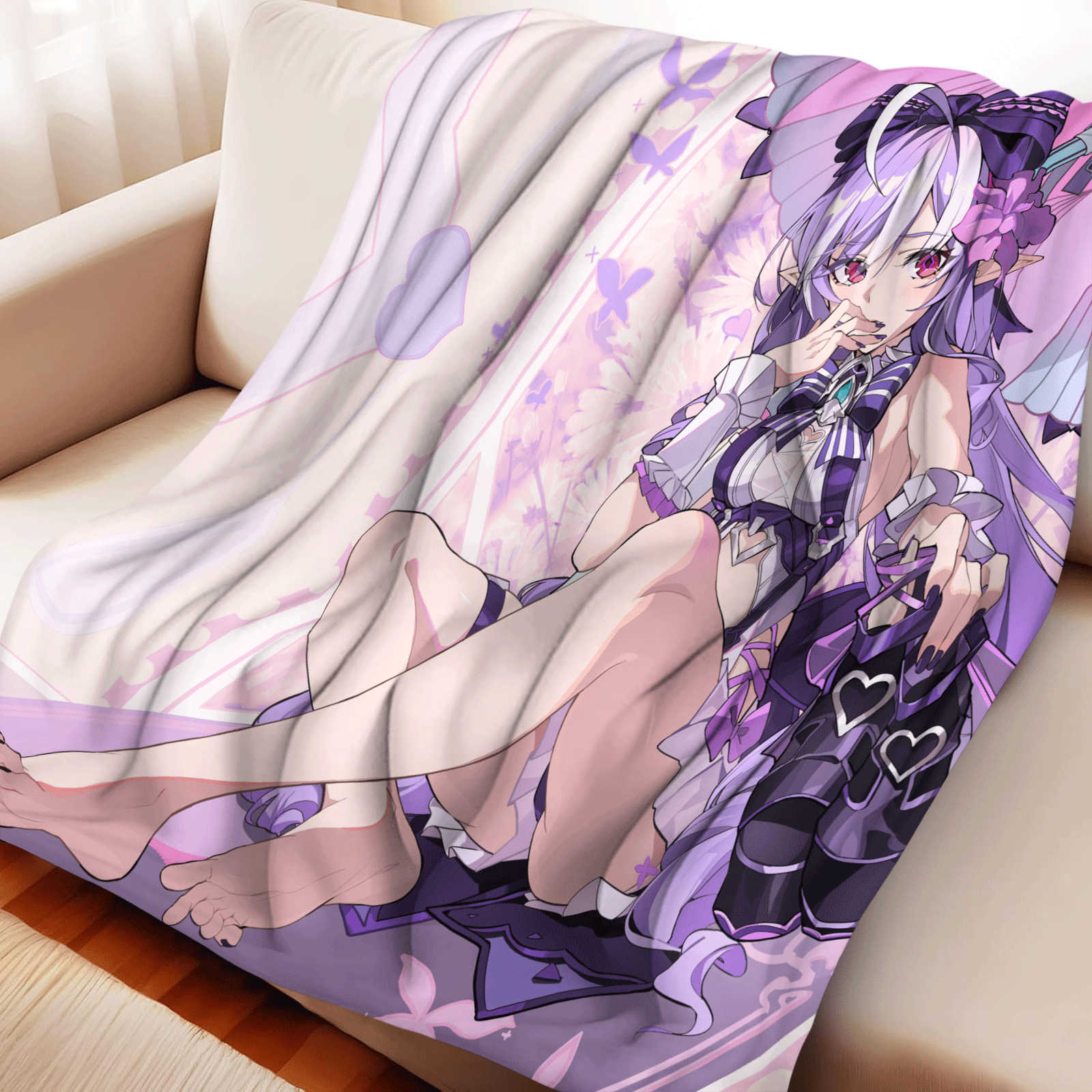 Christmas Throw Blanket - Cartoon Zenless Zone Zero Flanell-Überwurfdecke, weiche