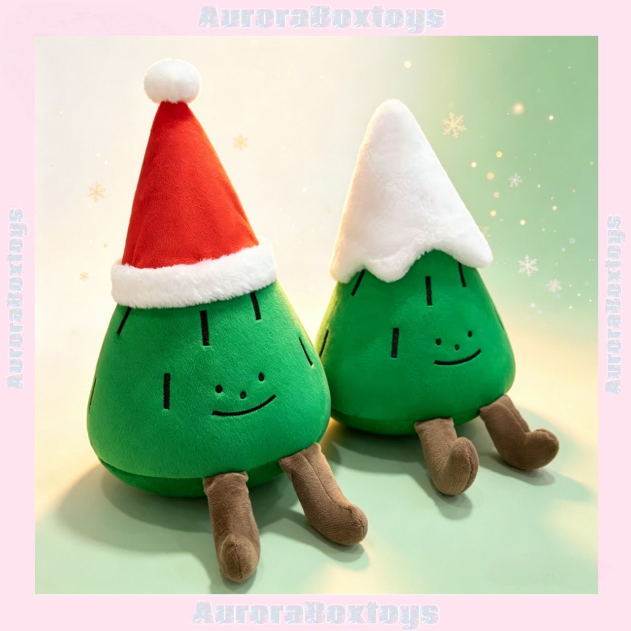 Santa Hat Plush - 2026 Cartoon-Weihnachtsbaum-Plüschpuppe 30cm Kissen Niedlicher Weihnachtsmann-Hut