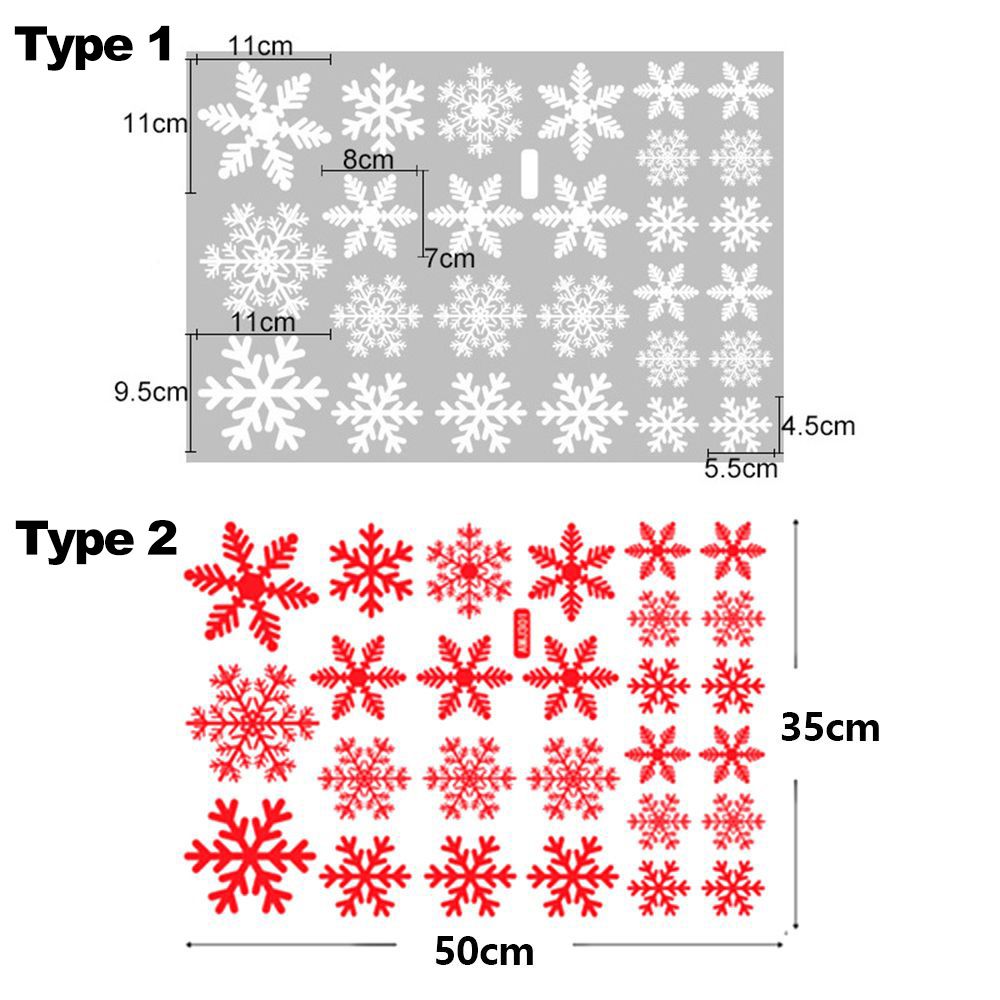 27/38PCS Geschenk Weihnachten  – Snowflake Window Decal Bewertung und Preis