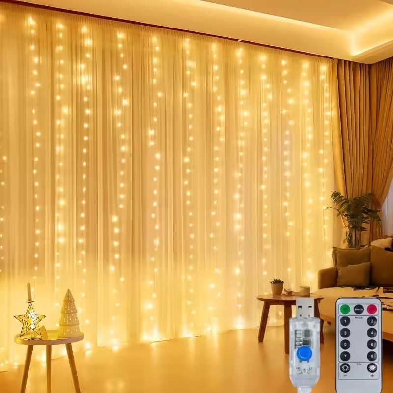 3/4/6m Vorhang-LED-Lichterkett – Led Fairy String Lights Bewertung und Preis