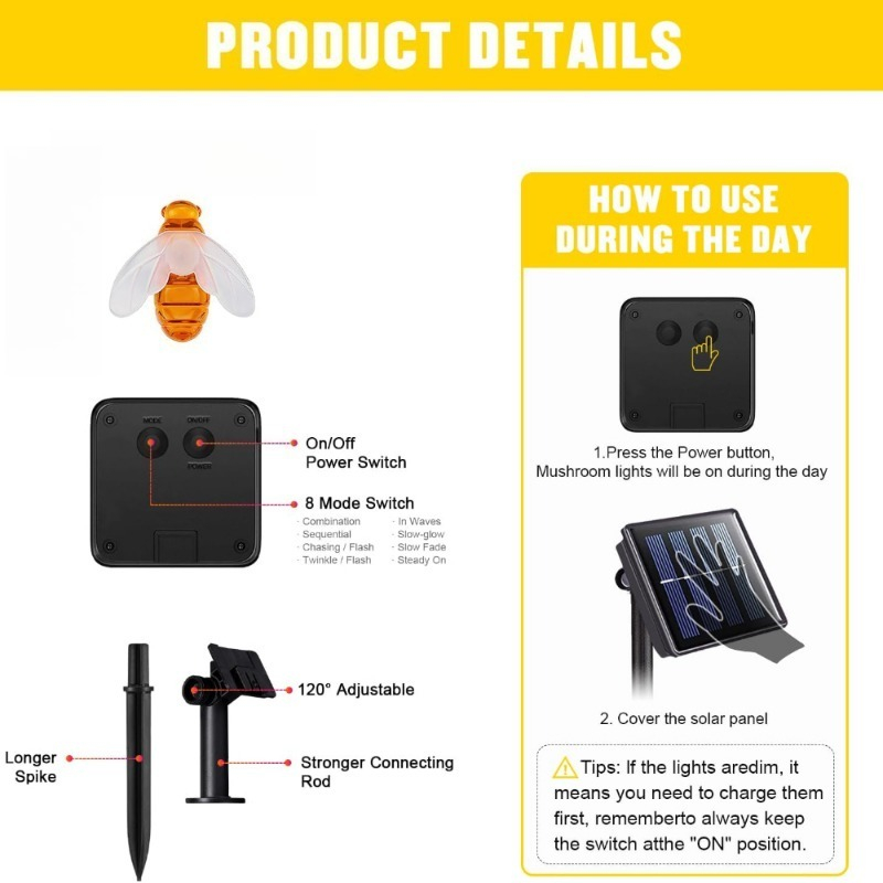 Solar-Bienen-Lichterkette 7m 5 – Led Fairy String Lights Bewertung und Preis